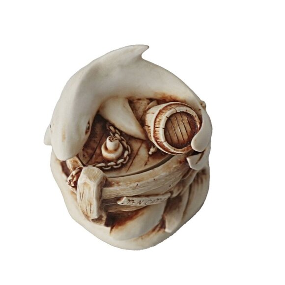 Harmony Kingdom Tin Cats Sharks and Sunken Ship UK Made Trinket Box - Picture 4 of 8